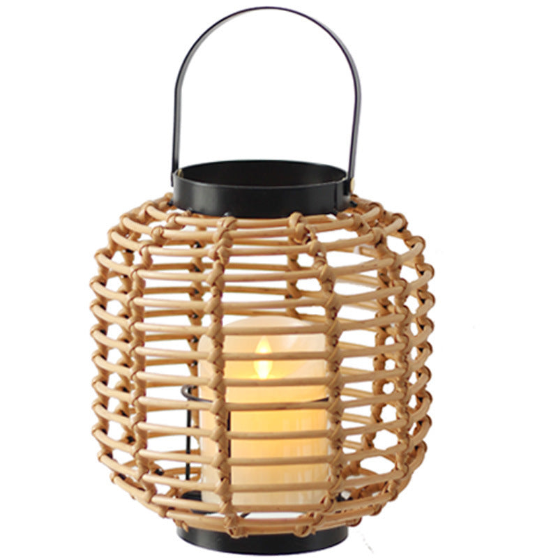 Dekorative Laterne aus geflochtenem Rattan Karnz