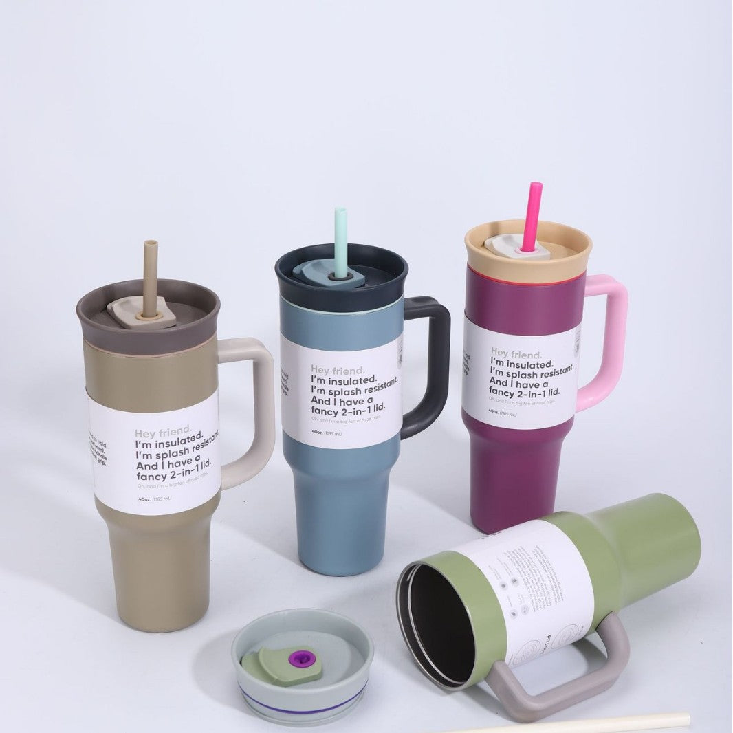 Damen Isolierbecher mit 2-in-1 Deckel Karnz