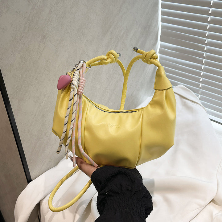 Stylische Leder Hobo-Handtasche Karnz