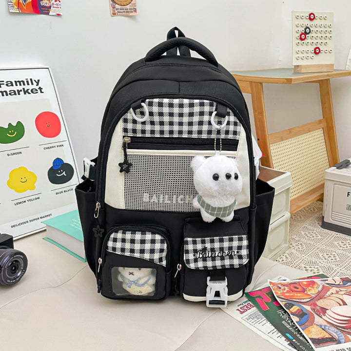 Modischer Gestreifter Multifunktionaler Rucksack