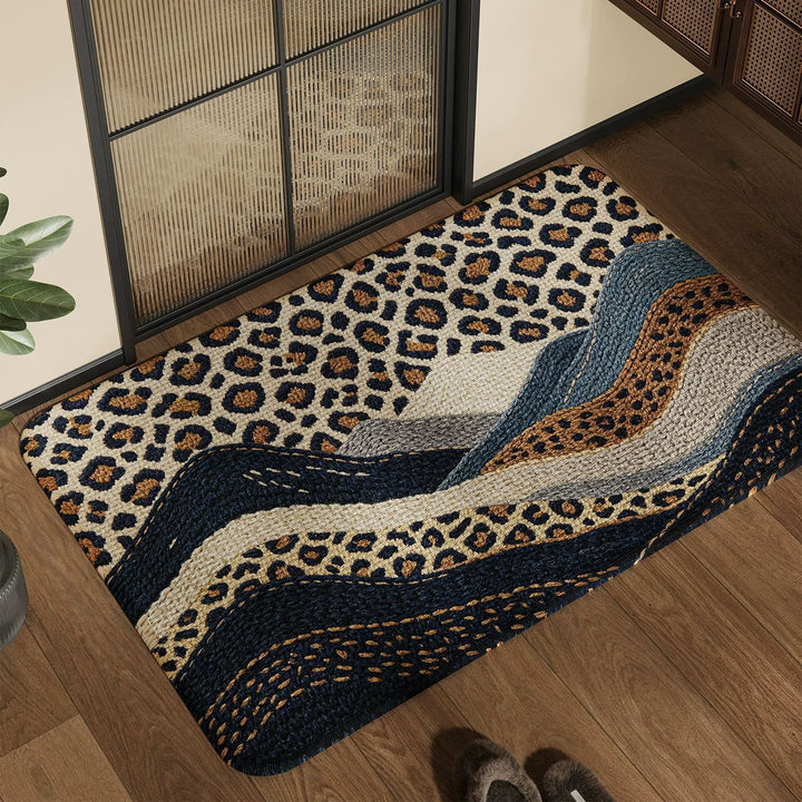 Spaßiger und bunter Patchwork-Teppich Karnz
