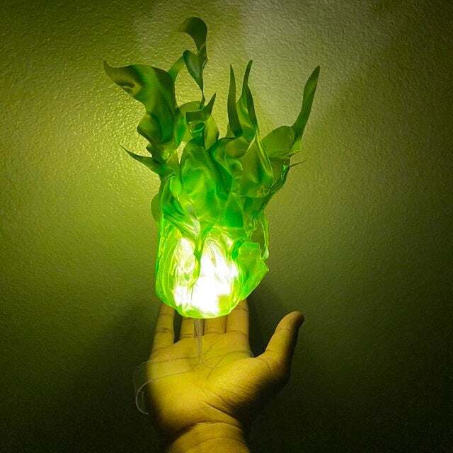 Dekorative LED Flammenskulptur