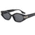Damen auffällige Vintage-Sonnenbrille mit asymmetrischem Rahmen Karnz