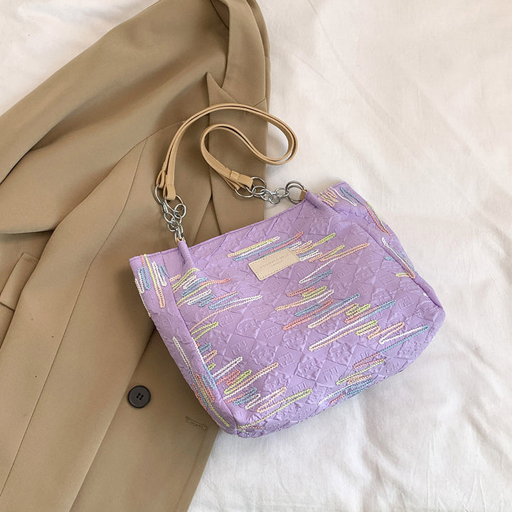 Bunte gestickte Hobo Tasche Karnz