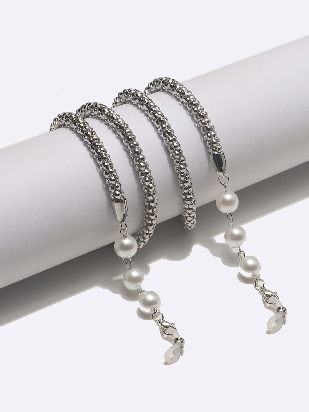 Elegante Perlenverzierte Brillekette Karnz