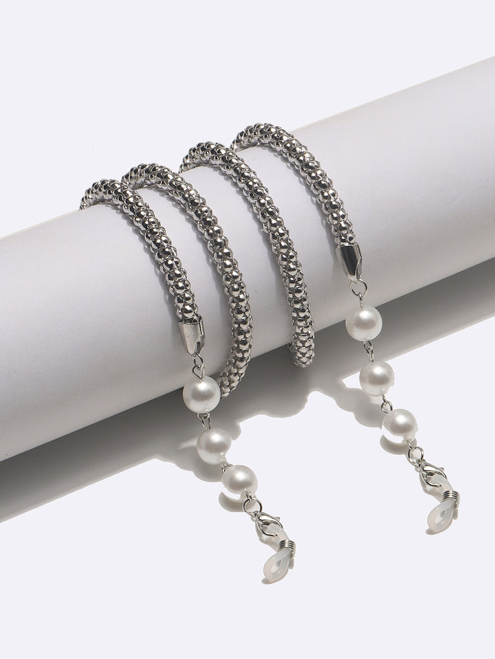 Elegante Perlenverzierte Brillekette Karnz