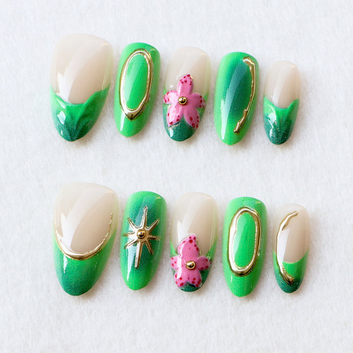 Künstlerisches dekoratives Nagelset