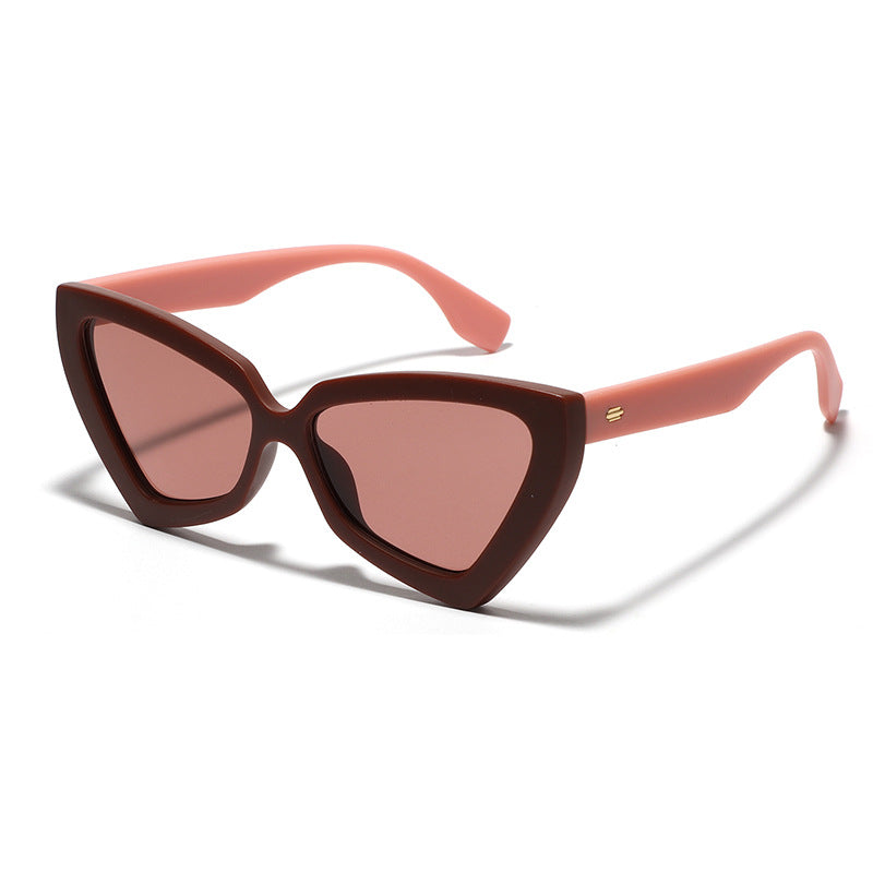 Damen Cat-Eye Sonnenbrille mit verspiegelten Gläsern und robustem Rahmen Karnz
