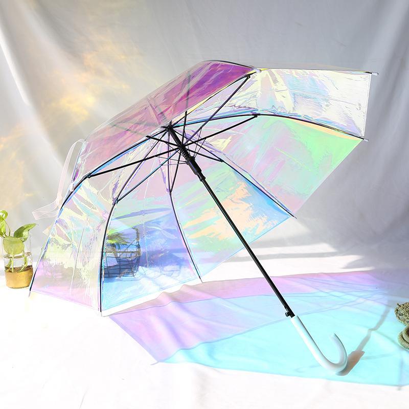 Damen Regenbogenfarbiger Regenschirm Karnz