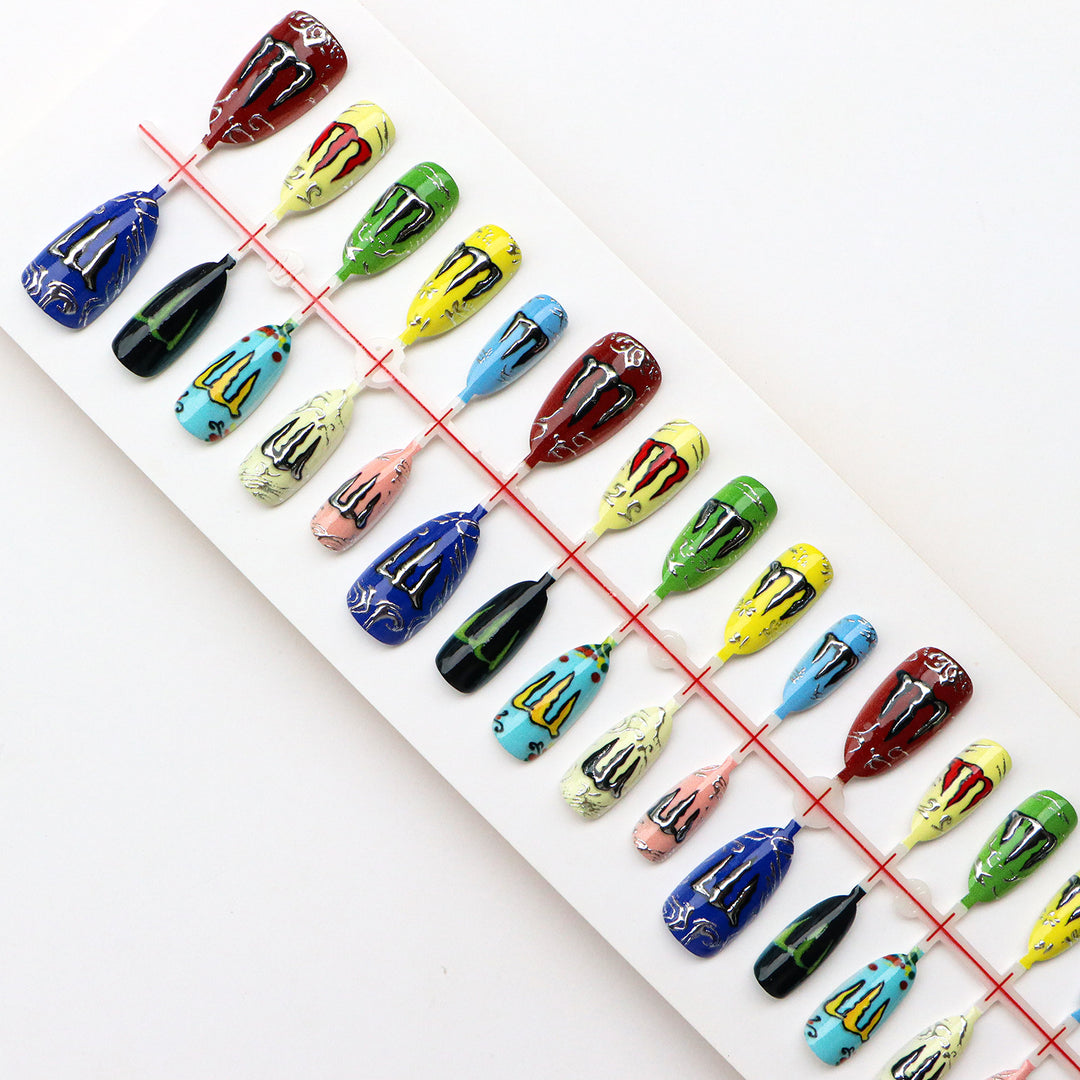 Kreative Nagelkunst Druck-On Designs