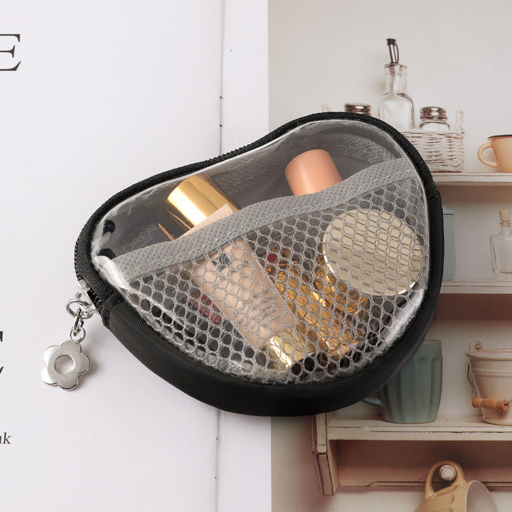 Kompakte Mesh-Kosmetiktasche