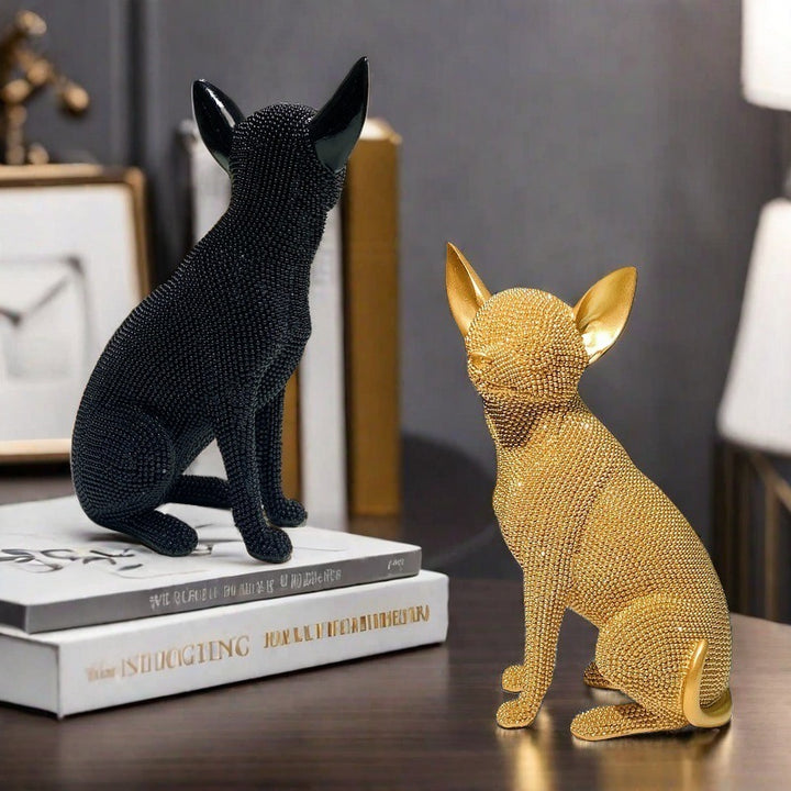 Dekorative Hundefigur im modernen Design Karnz