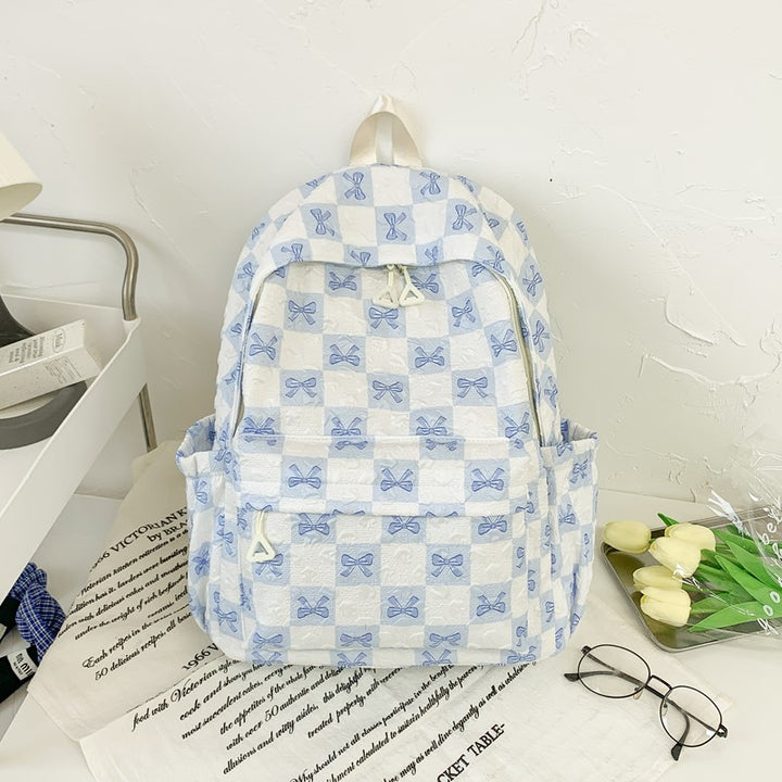 Verspielter Schleifen-Druck-Rucksack