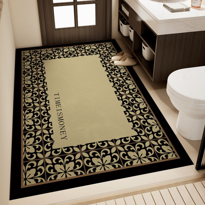 Elegante motivierende Badezimmermatte