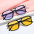 Damen modische rechteckige Brille mit stylischem Rahmen Karnz