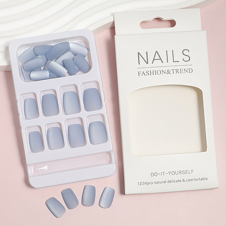 DIY natürliche Finish Press-On Nagelspitzen Karnz