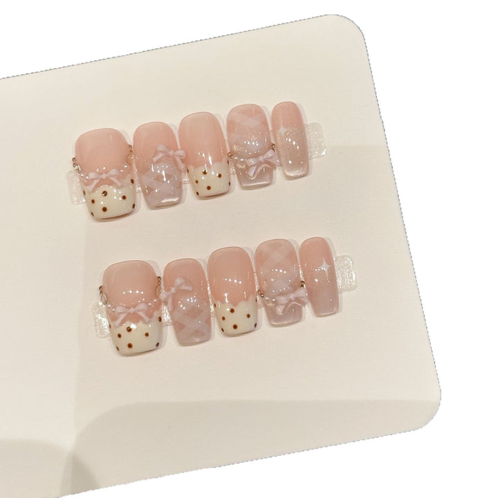 Elegantes strukturiertes Nagelkunst-Set