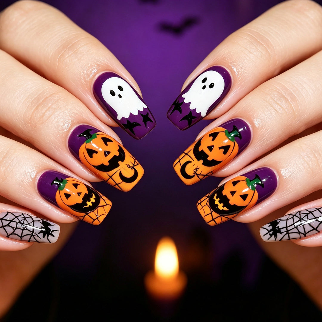Halloween-Themen-Nail-Art Karnz