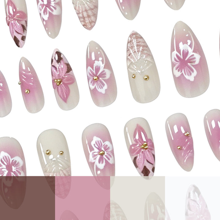 Künstlerische Florale Nagelverzierungen Karnz
