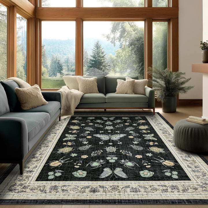 Dekorativer Floral-Design-Teppich Karnz