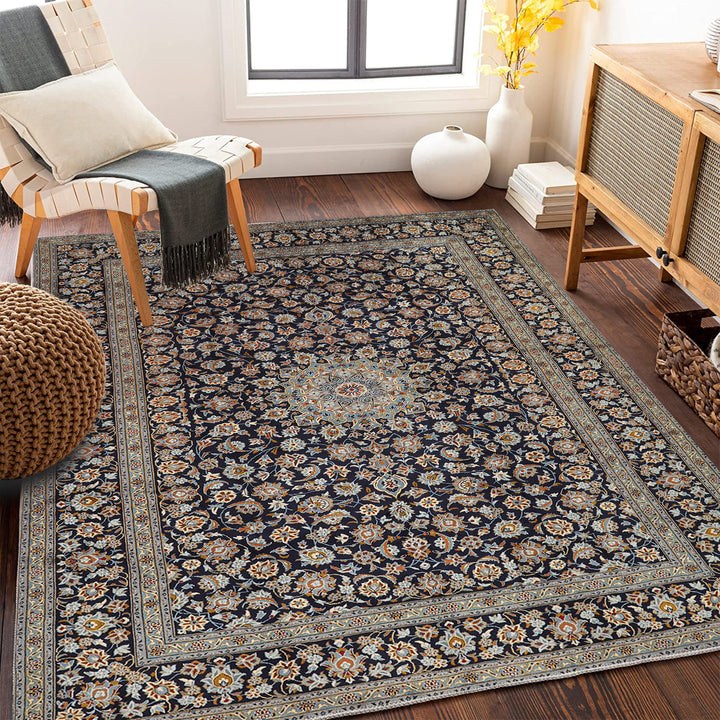 Vintage-inspirierter floraler Teppich