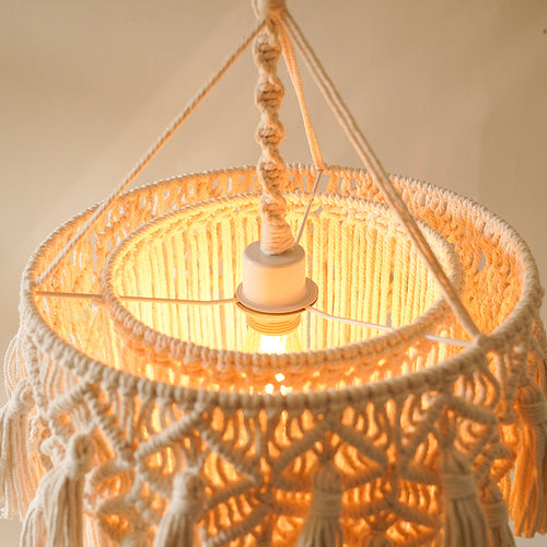 Macrame Hängende Dekorative Lichtfassung Karnz