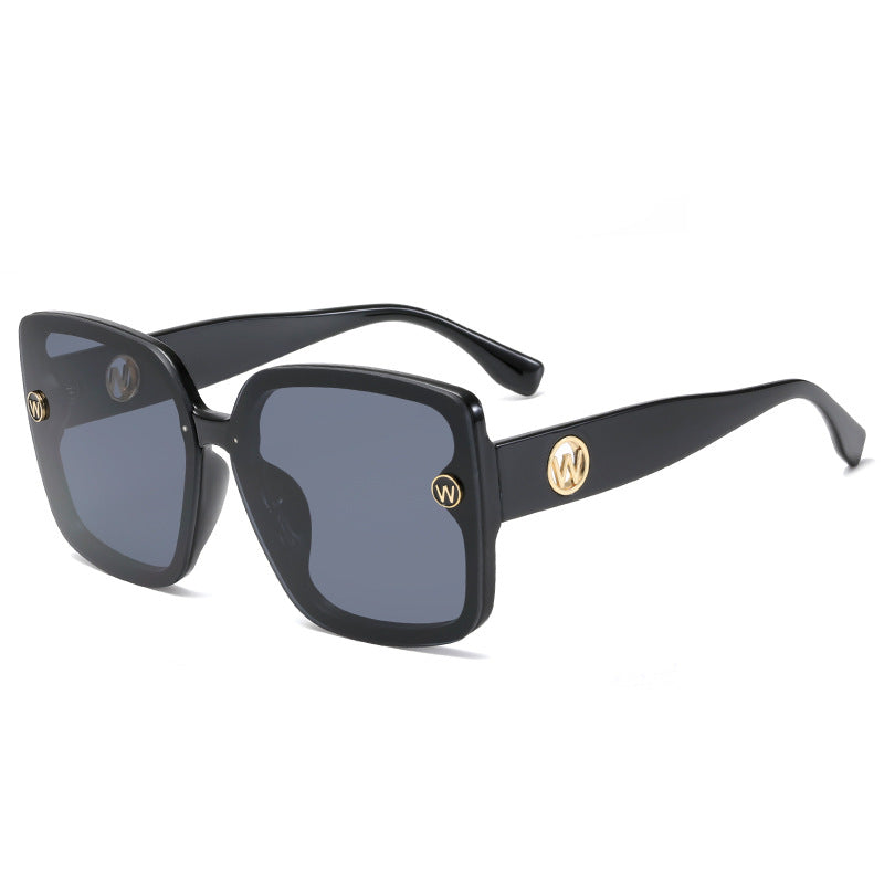 Damen quadratische Sonnenbrille mit gradienten Gläsern Karnz