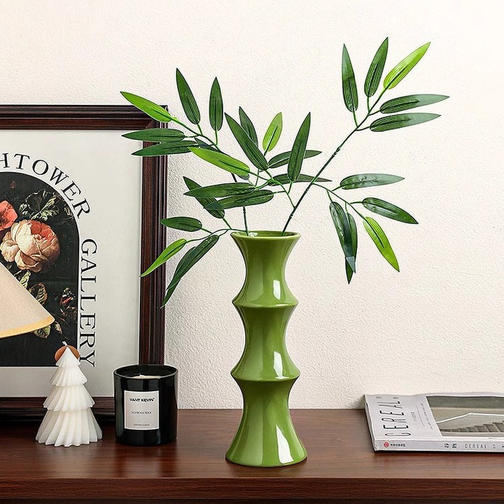 Zeitgenössische Bambus-Style Vase