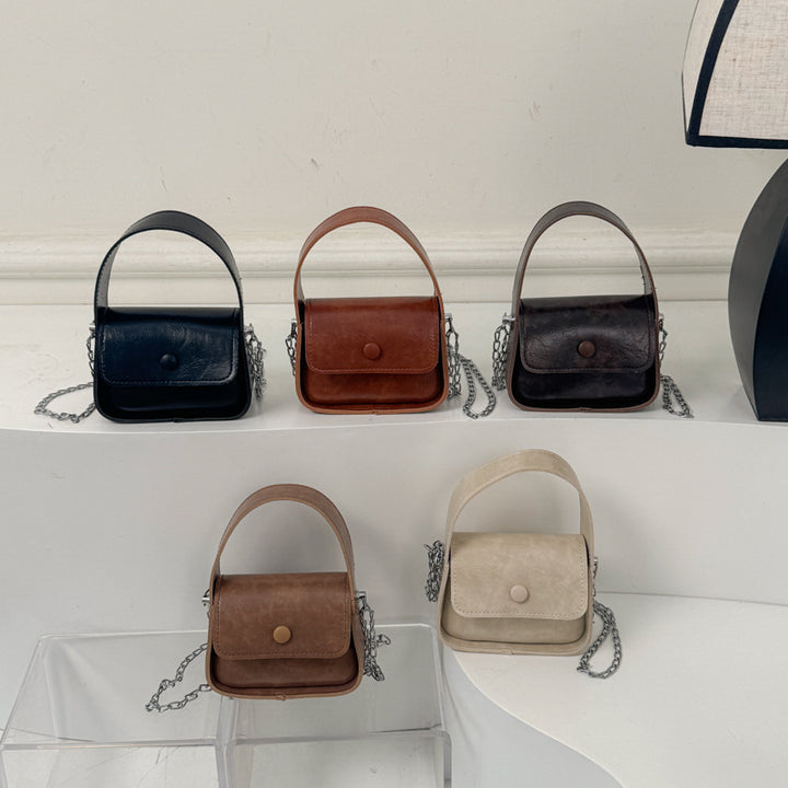 Vintage-inspirierte Lederhandtasche