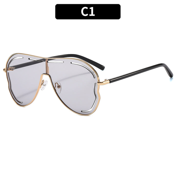 Futuristische Übergroße Schild Sonnenbrille