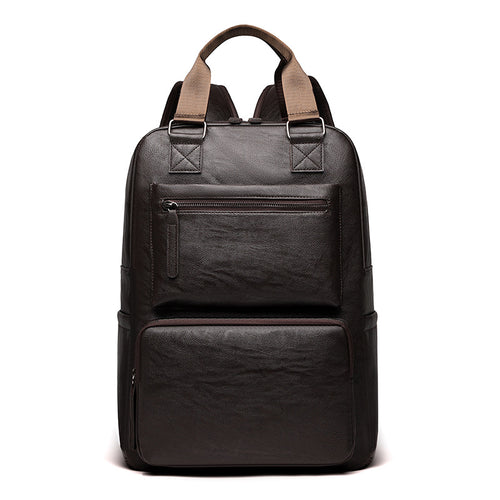 Premium-Leder-Laptop-Rucksack