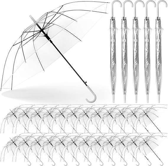Damen Transparenter Regenschirm mit elegantem Design Karnz