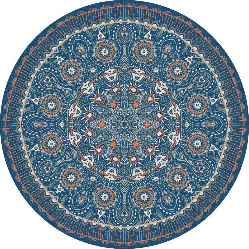 Runder geometrisches Muster Bereichsteppich
