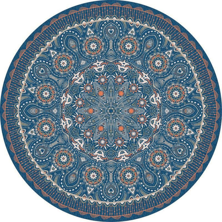 Runder geometrisches Muster Bereichsteppich