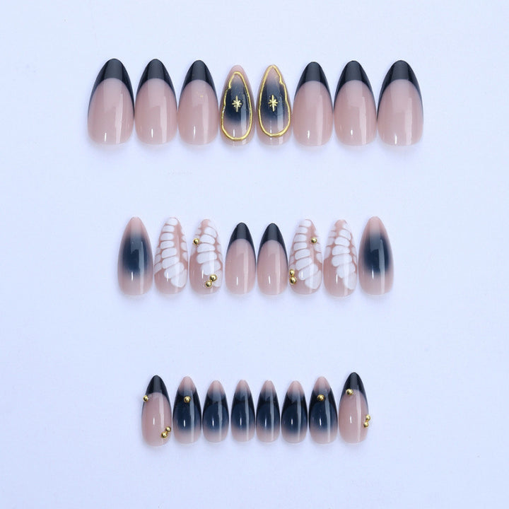Künstlerisches Ombre Press-On Nagelset