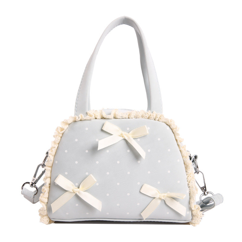 WoCharming Schleifen-verzierte Alltagshandtasche Karnz
