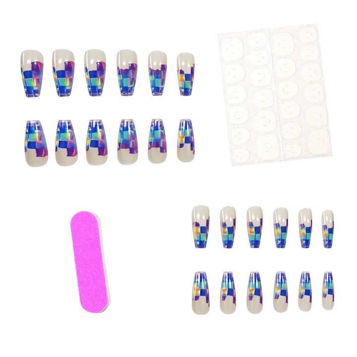 Künstlerische transparente Acryl-Nagelerweiterungen Karnz