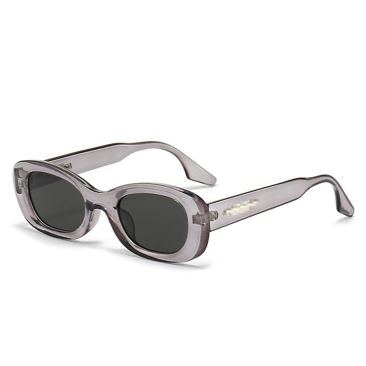 Retro-inspirierte quadratische Sonnenbrille
