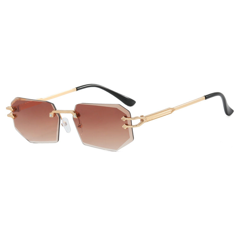 Damen geometrische Fashion-Sonnenbrille Karnz
