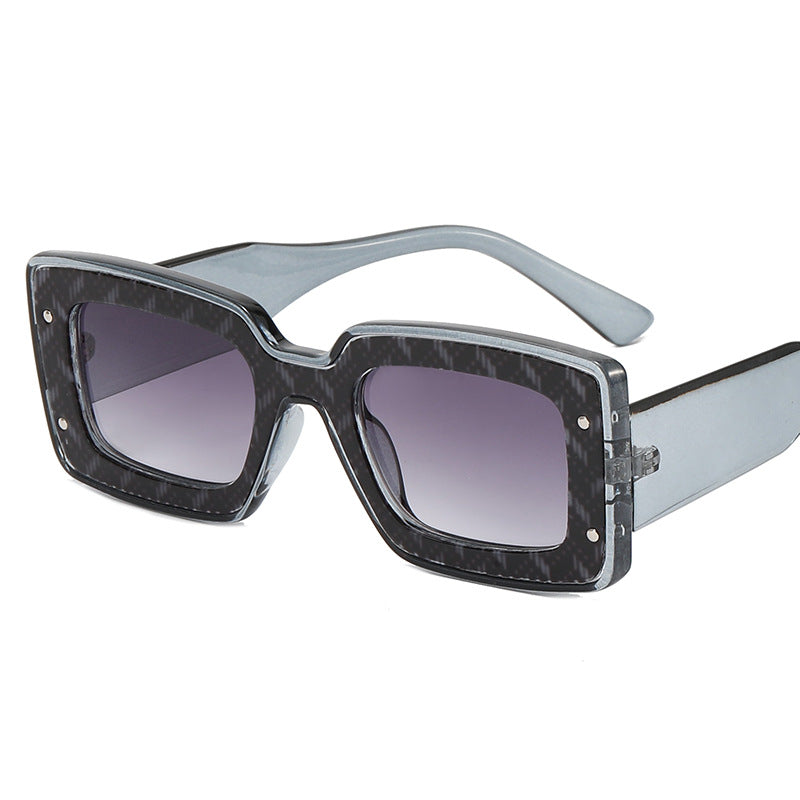 Damen Oversized Sonnenbrille im modernen Quadratrand Karnz