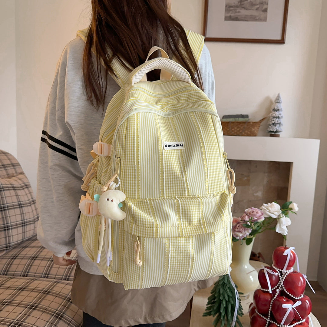 Moderner gestreifter Rucksack Karnz