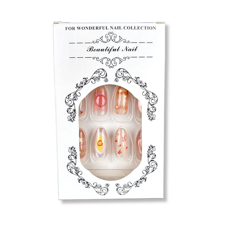Kreatives Cartoon-Themen Press-On Nageldesign Set