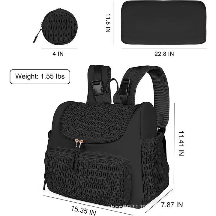 Modischer Rucksack mit Strukturiertem Obermaterial Karnz