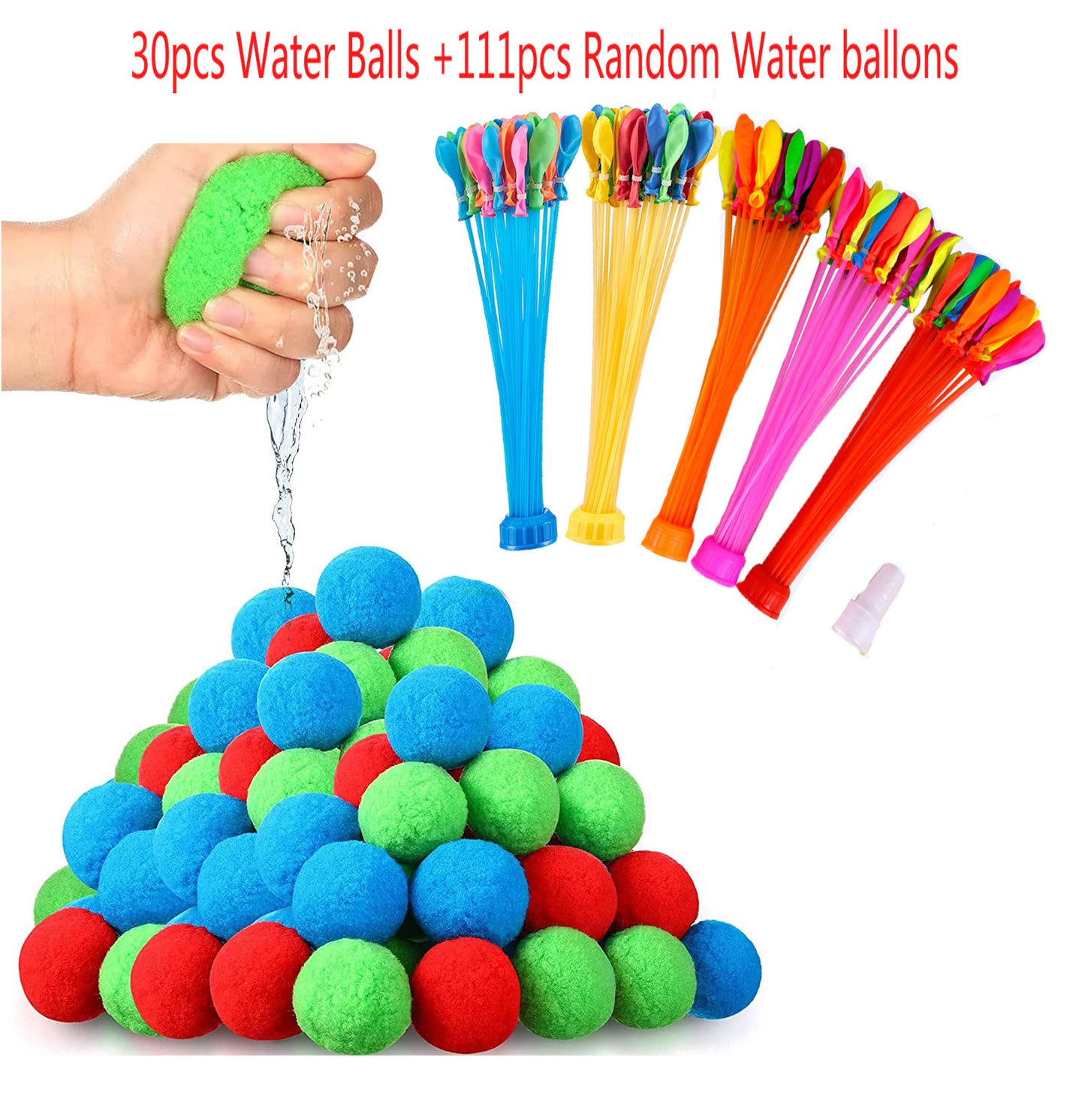 Unisex Wasserballons und weiche Wasserbälle Set Karnz