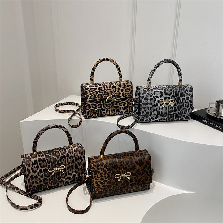 Stylische Tierdruck Top Handle Handtasche Karnz