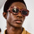 Damen modische Sonnenbrille mit glamourösem Strassbesatz Karnz