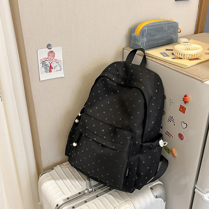 Verspielt Herz-Print Rucksack Karnz