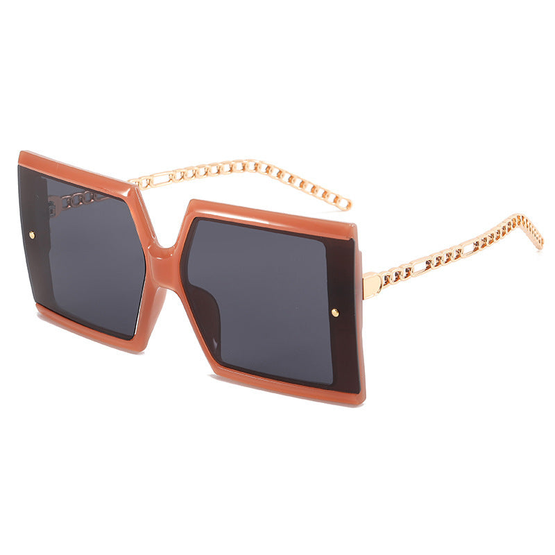 Damen elegante oversized Sonnenbrille mit quadratischem Rahmen Karnz