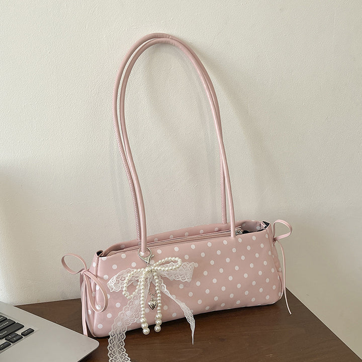 Dekorative Pünktchen-Handtasche