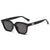 Damen modische oversized Sonnenbrille mit robustem Kunststoffrahmen Karnz
